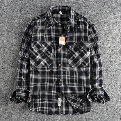 Fayvior | Retro Plaid Men's Shirt