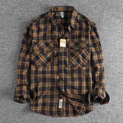 Fayvior | Retro Plaid Men's Shirt