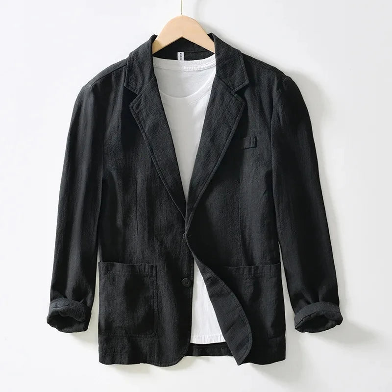 Men's Cotton Linen Blazer