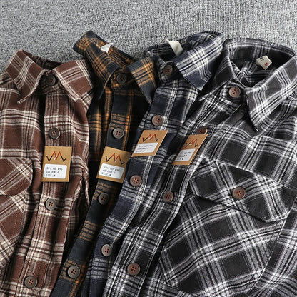 Fayvior | Retro Plaid Men's Shirt