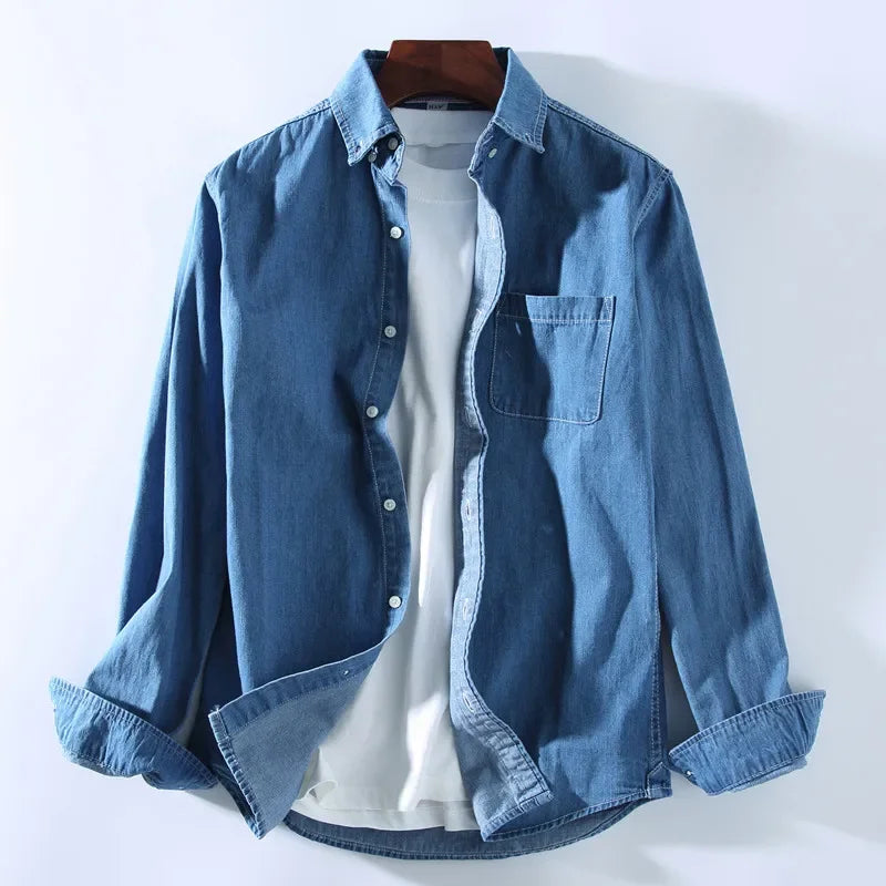 Men's Cotton Denim Shirt