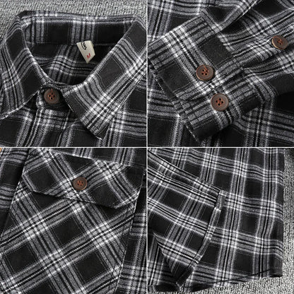 Fayvior | Retro Plaid Men's Shirt