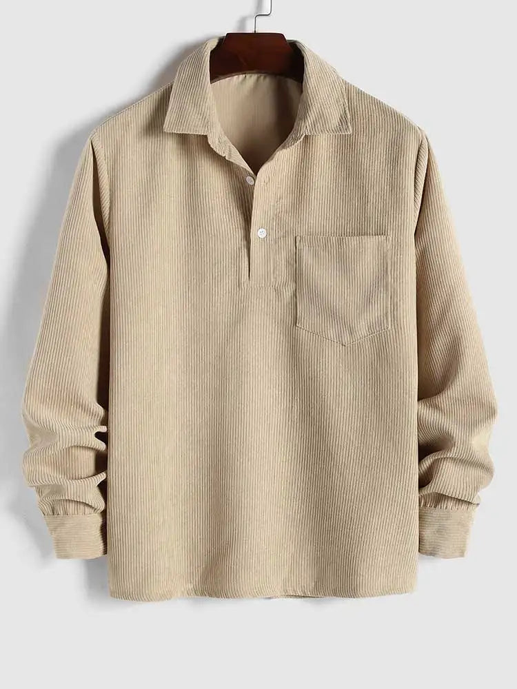 Corduroy Long Sleeves Shirt