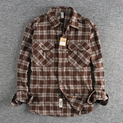 Fayvior | Retro Plaid Men's Shirt