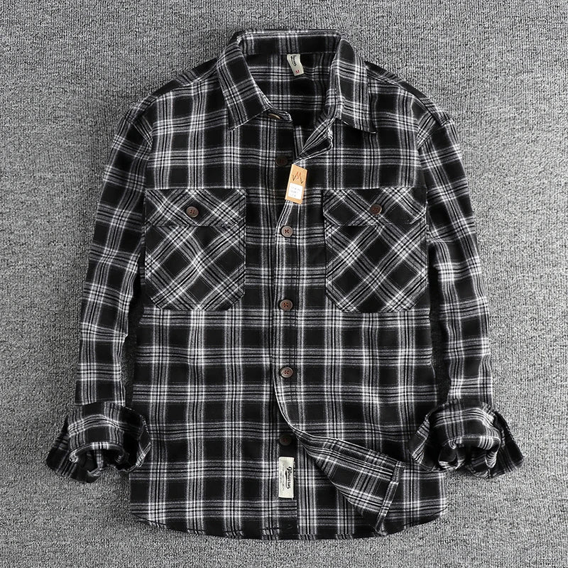 Fayvior | Retro Plaid Men's Shirt