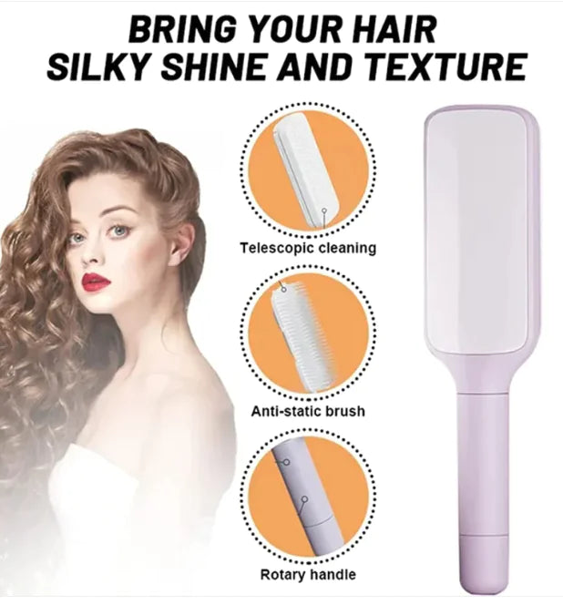 4 In 1 Self Cleaning Hair Brush