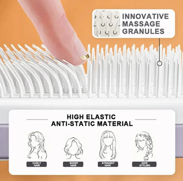 4 In 1 Self Cleaning Hair Brush